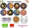 8 Pcs Diamond Art Coasters Kit for Adults - Sun and Moon Painting Set With Holder Cork Pads - DIY Dots Painting Crafts for Beginners